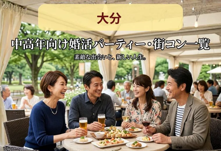 大分の中高年向け婚活パーティー・街コン一覧