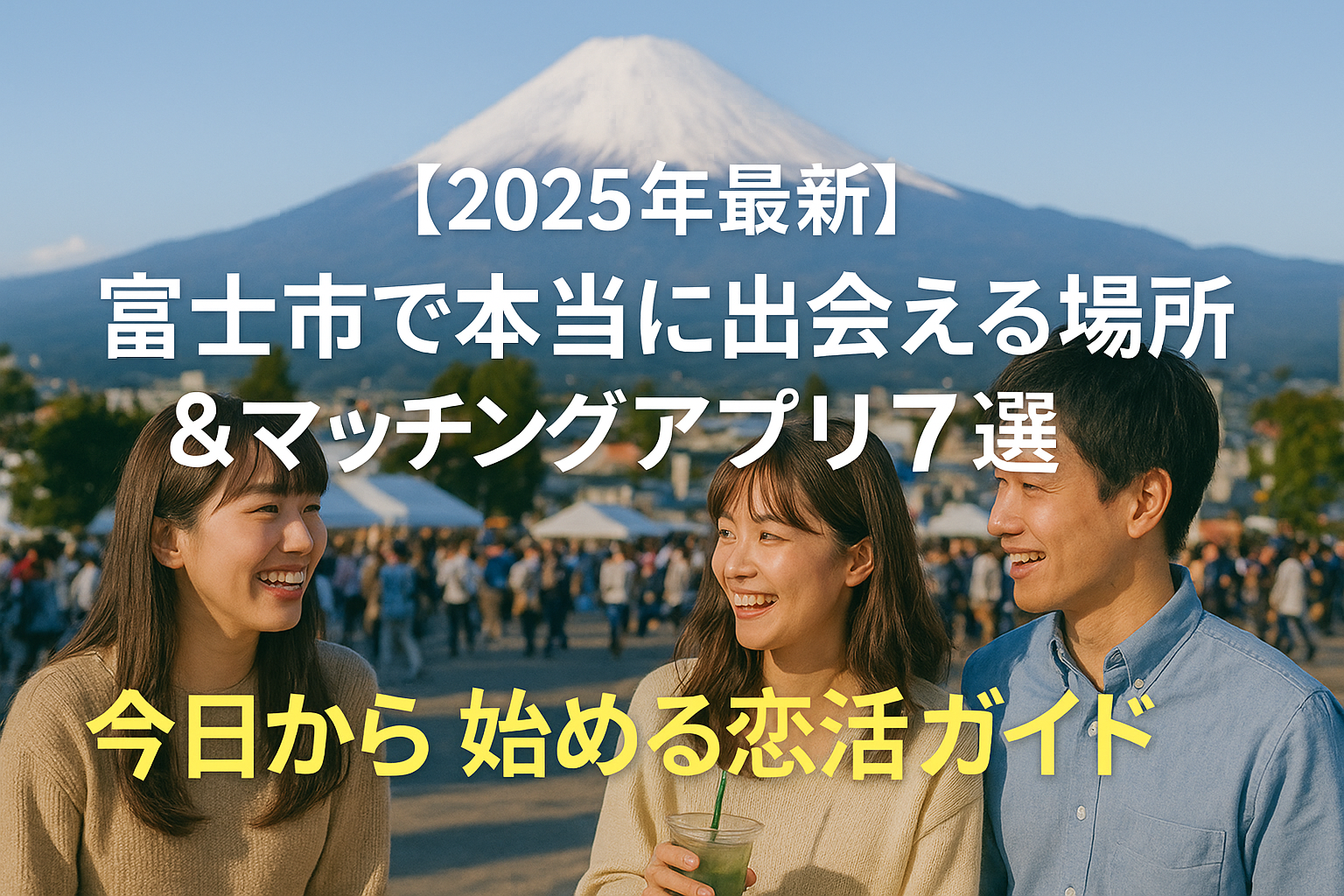 【2025年最新】富士市で本当に出会える場所＆マッチングアプリ7選｜今日から始める恋活ガイド