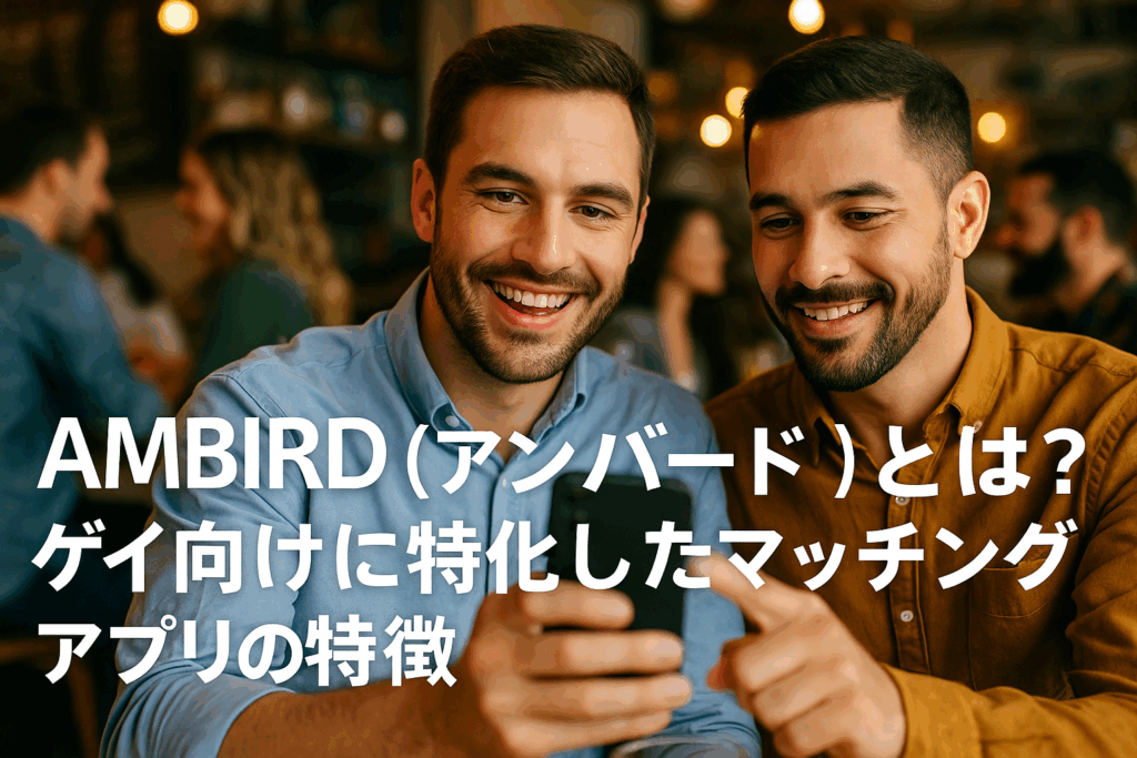 AMBIRD（アンバード）とは？ゲイ向けに特化したマッチングアプリの特徴