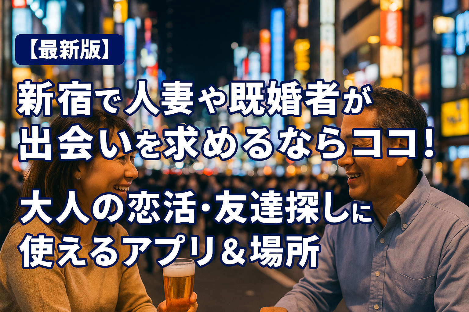 【最新版】新宿で人妻や既婚者が出会いを求めるならココ！大人の恋活・友達探しに使えるアプリ＆場所