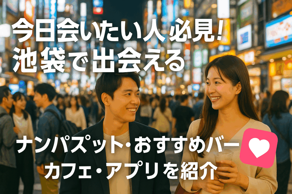 今日会いたい人必見！池袋で出会えるナンパスポット・おすすめバー・カフェ・アプリを紹介