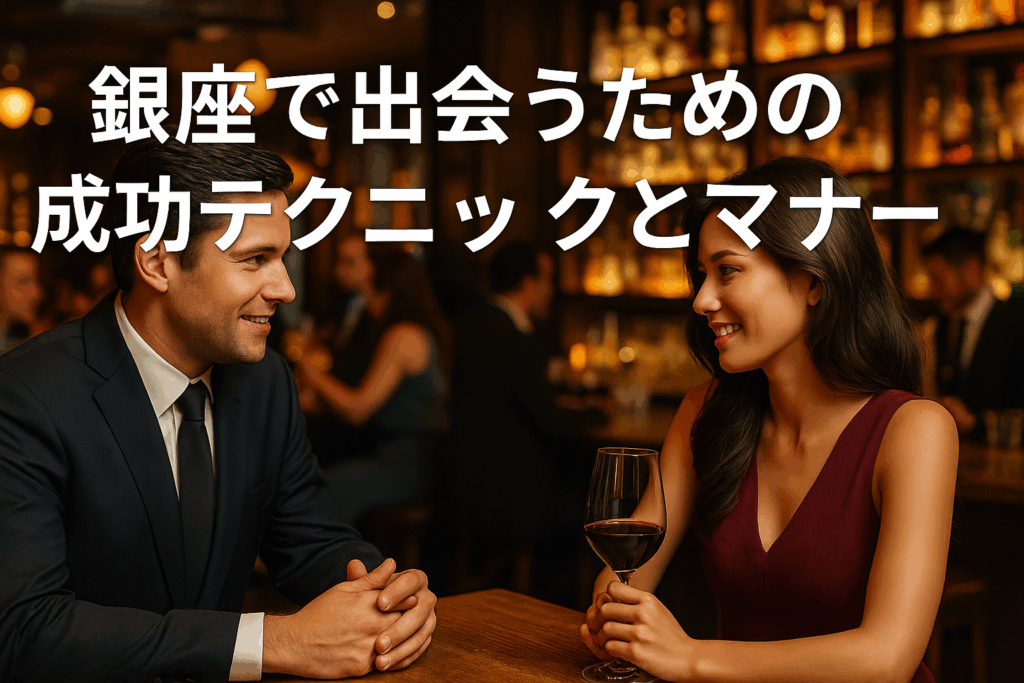銀座で出会うための成功テクニックとマナー