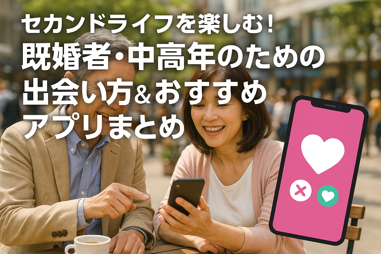 セカンドライフを楽しむ！既婚者・中高年のための出会い方＆おすすめアプリまとめ