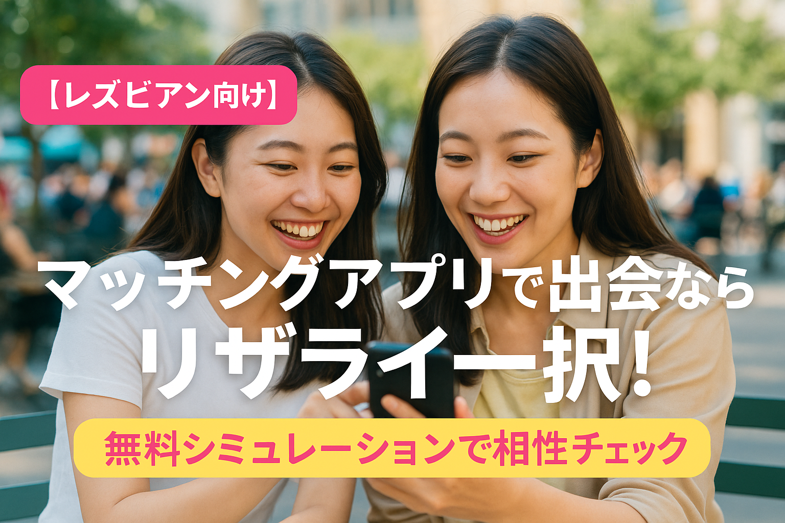 【レズビアン向け】マッチングアプリで出会うならリザライ一択！無料シミュレーションで相性チェック