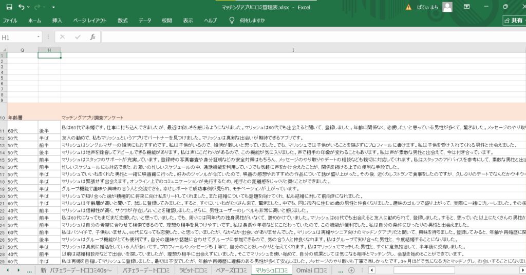 調査データの透明性